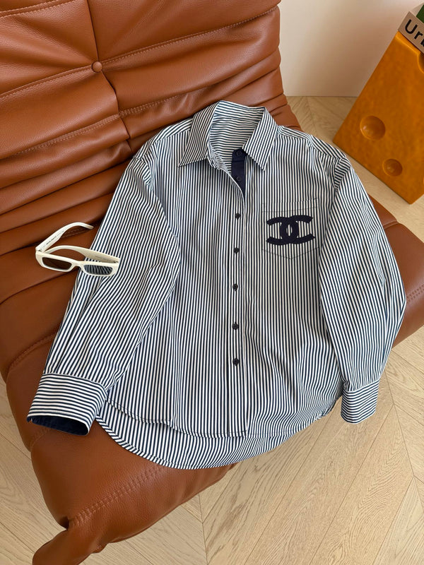 Patch Pocket Striped Shirt