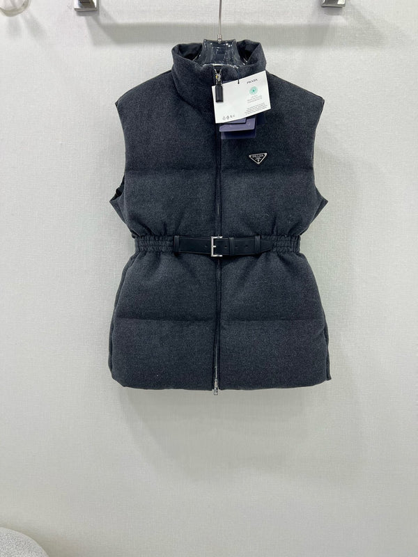 White goose down vest down jacket
