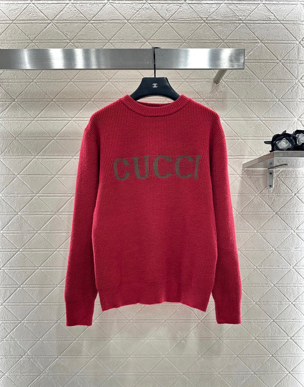 Simple letter pullover sweater