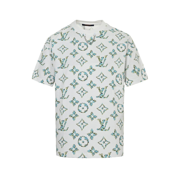 Botanical Monogram Print Oversized Tee