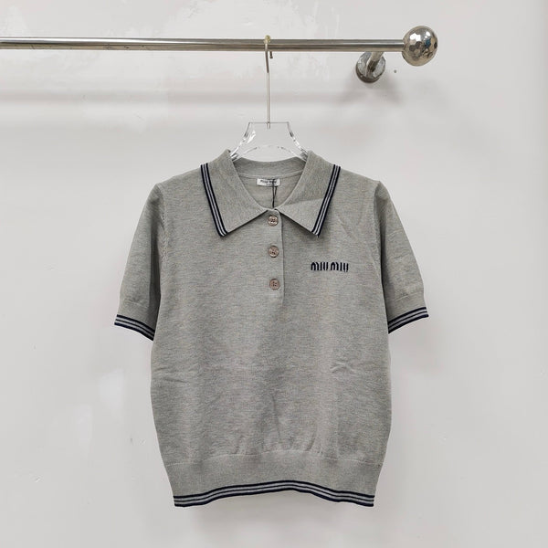 Polo-Stricktop mit Revers