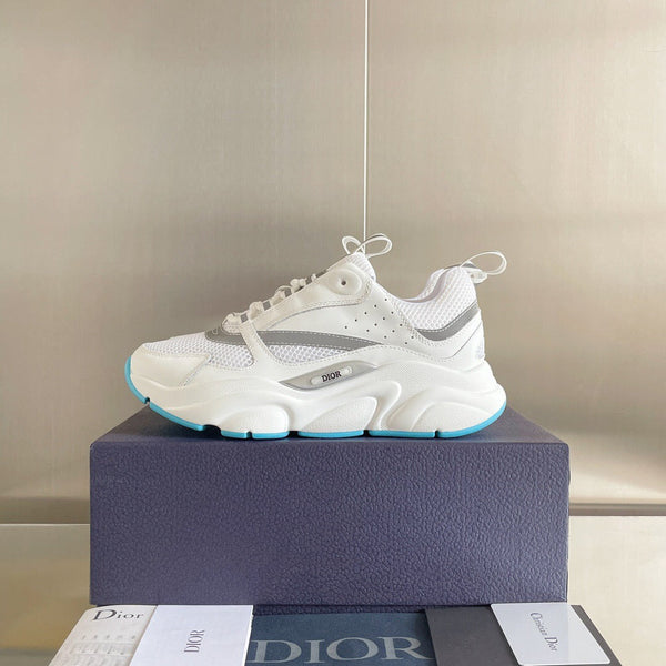 Chaussures décontractées en cuir maillé