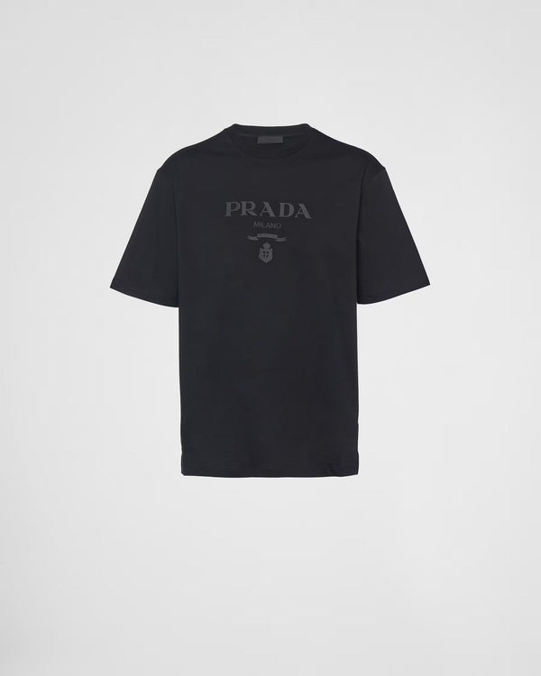 T-shirt à manches courtes avec broderie tridimensionnelle légère et nouveau logo de lettre 