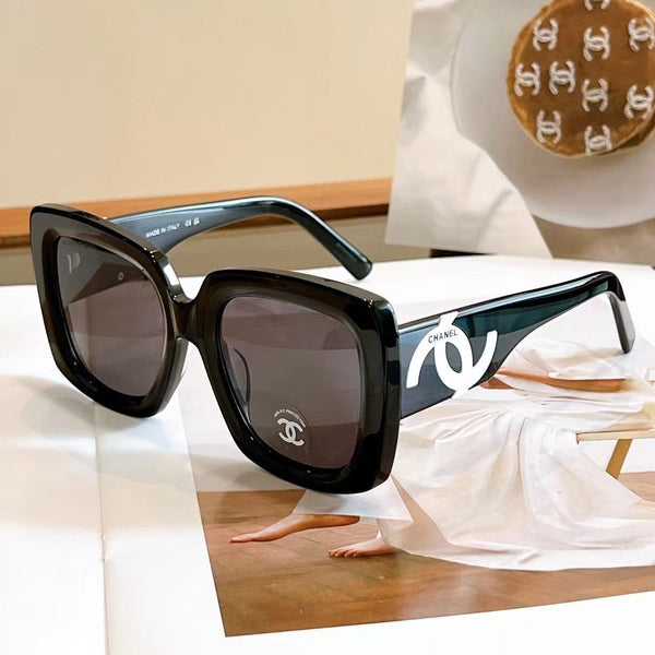 Nouvelles lunettes de soleil à grand logo de style rétro