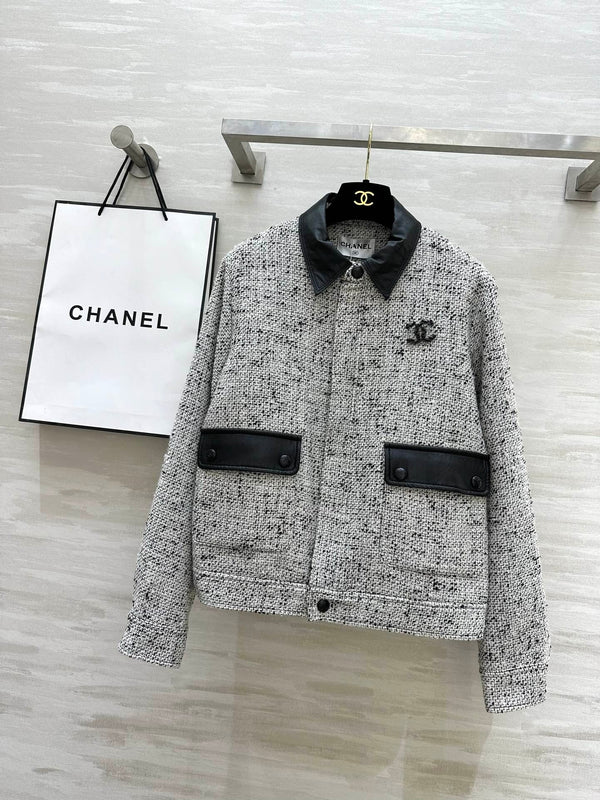 Gewebte Jacke mit Revers