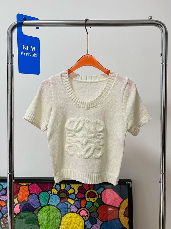 Pullover mit beflocktem Logo