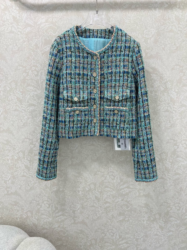 Woolen binding edge Handicraft series jacket