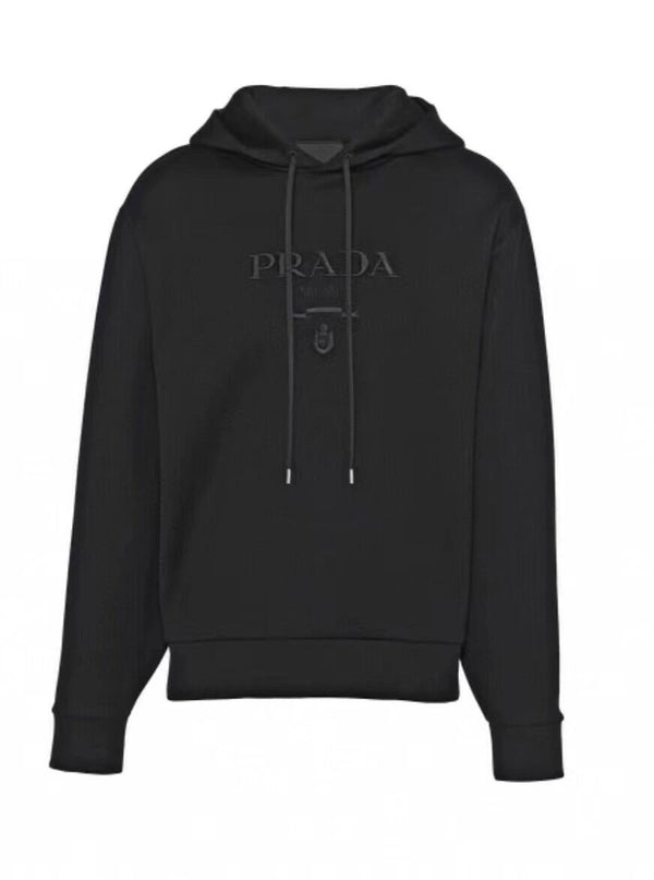Klassisches Kapuzensweatshirt mit Dreiecksmuster